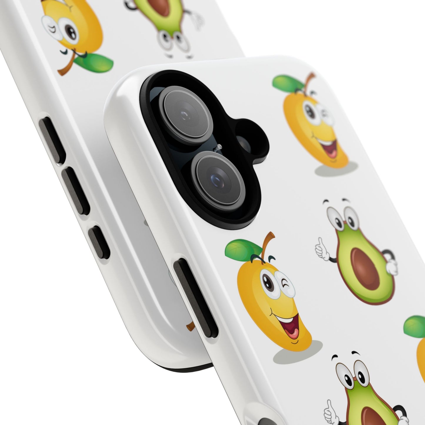 Funny Fruit Phone Case - Tough Cases with Avocado and Mango Design