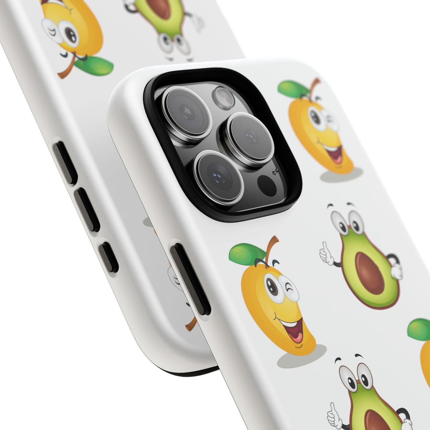 Funny Fruit Phone Case - Tough Cases with Avocado and Mango Design