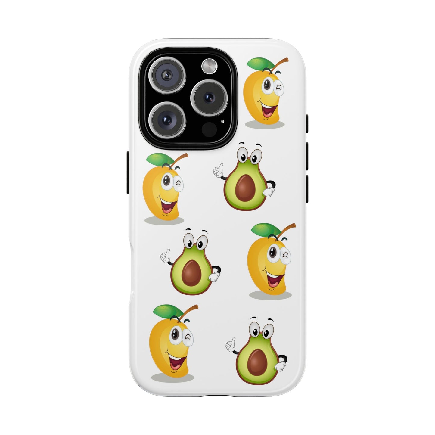 Funny Fruit Phone Case - Tough Cases with Avocado and Mango Design