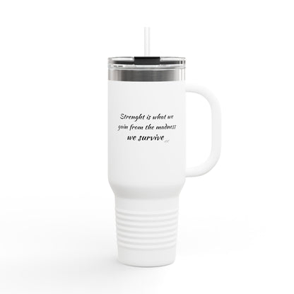 Inspirational Insulated Travel Mug - 40oz, Perfect for Adventurers & Daily Motivation