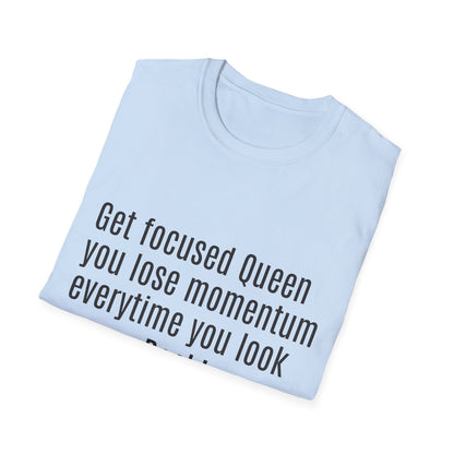 Queen Unisex Softstyle T-Shirt - Empowering Graphic Tee for Women