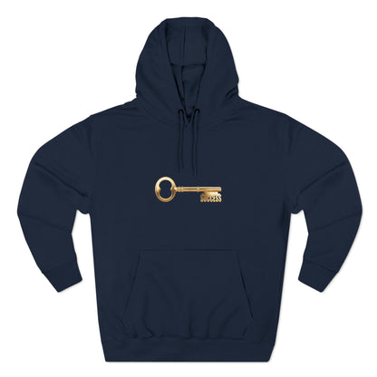 Inspirational Success Key Fleece Hoodie - Motivational Quote