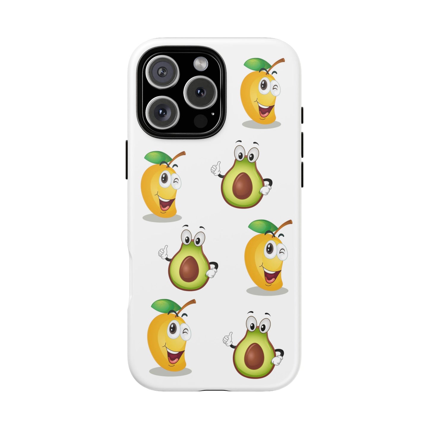 Funny Fruit Phone Case - Tough Cases with Avocado and Mango Design