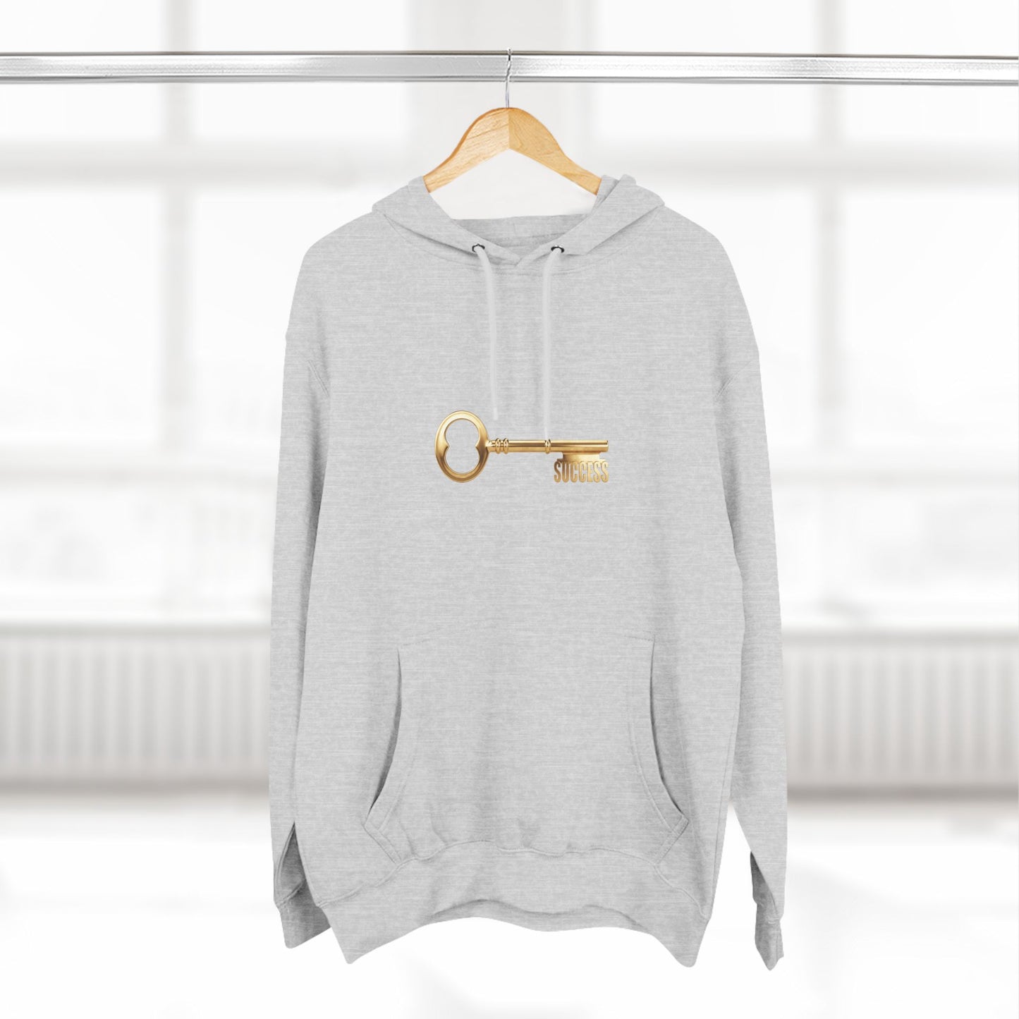 Inspirational Success Key Fleece Hoodie - Motivational Quote