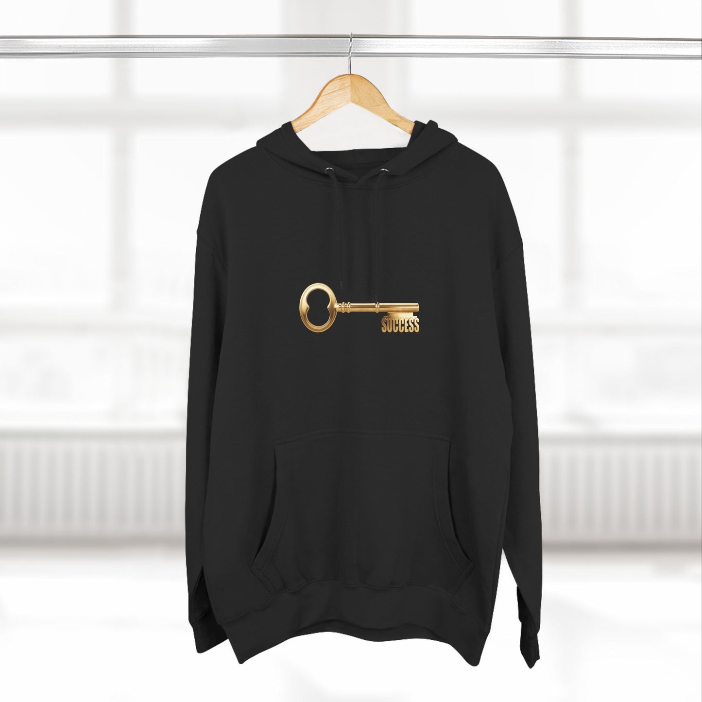 Inspirational Success Key Fleece Hoodie - Motivational Quote